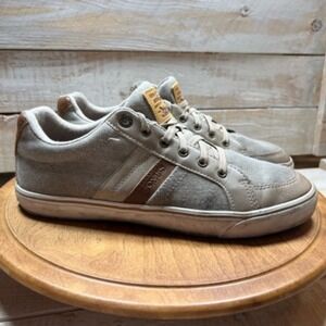 Levi's Sneakers Mens 8.5 M Beige Textile Low‎ Top Lace Up Casual Classic EUR 42